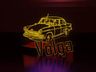 Volga led lamp Free 3D model