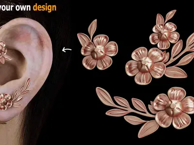 155 Sahra Ornament VOL01 Low-poly 3D model