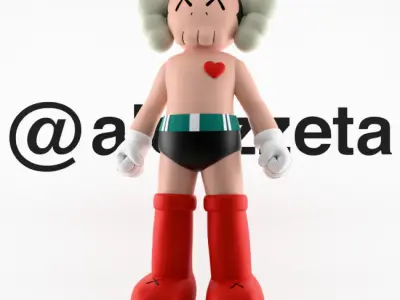 Kaws Astroboy Rise Textured Low-poly 3D model