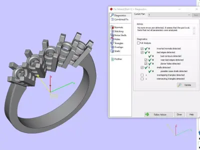 Woman Ring 3D print model 23