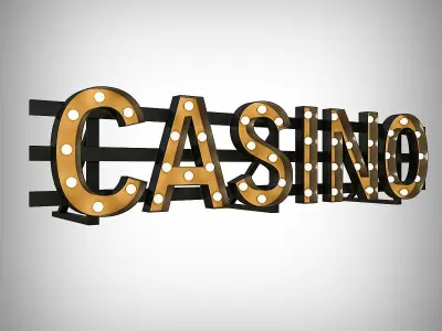 Casinor Bulb Sign 3D model