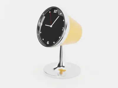Retro Table Clock 3D model