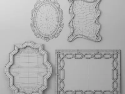 Mirror Collection Set 06 3D model