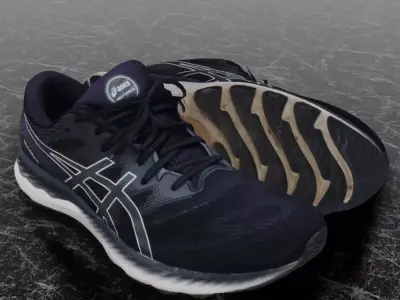 ASICS GEL NIMBUS-23 3D SHOES Low-poly 3D model