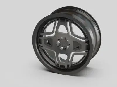 rims auto garage tuning silver  3D model
