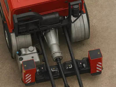 German Fire Ladder  3D model