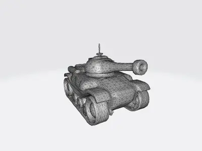 Attack Gaming M1 Abrams Tank 3d Render 3D model