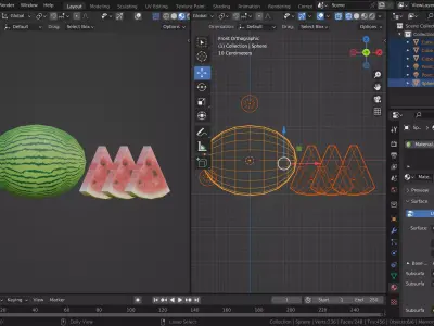 SANDIA WATERMELON Free 3D model