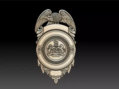 Fairfax Badge 3D print model