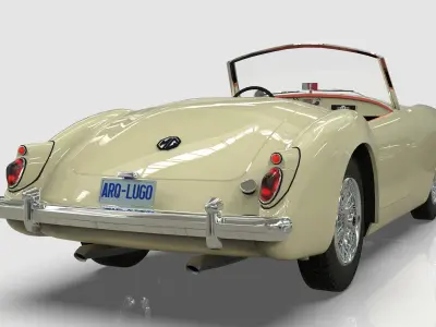 1961 MG MGA Roadster  Low-poly 3D model