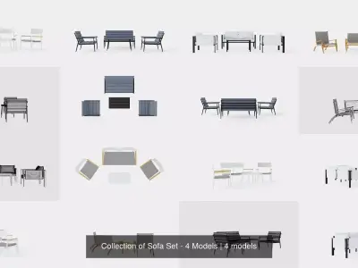 Collection of Sofa Set - 4 Models