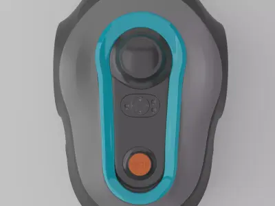 Lawnmower robot Low-poly 3D model