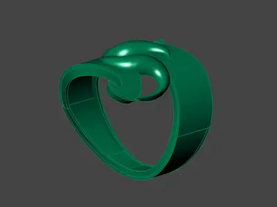 Plain Ring Women Ready STL 3DM Models Womens Rings 3D models 3D print model 42