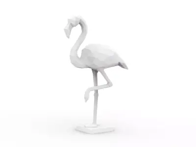 Low-Poly Flamingo 3D Printable 3D print model