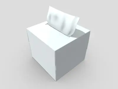 CC0 - Tissue Box Free low-poly 3D model
