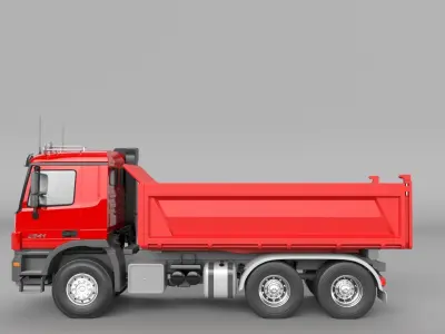 Mercedes-benzactros2641 dump truck 3D model