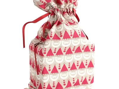 Sack with strings IKEA VINTERFINT 3D model