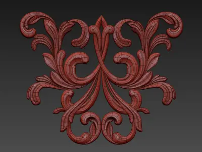 Carved decor  3D model purchase