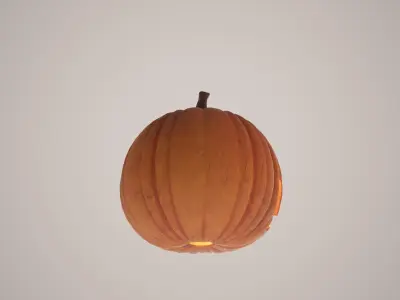 Halloween Pumpkin Low-poly 3D model