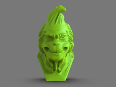 The Grinch Bust 3D print model