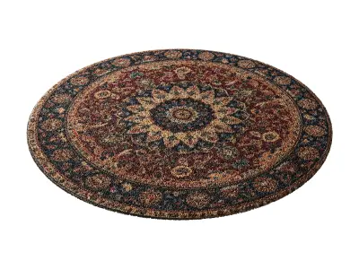 round carpet 3 3D model