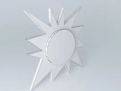 Fake sun Free 3D model