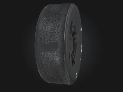 Racing Tire Render  High-Grip Performance with Sleek Detailing 3D model