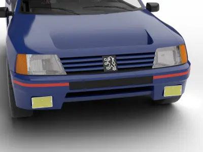 Peugeot 205 Turbo 16 1984 3d model 3D model