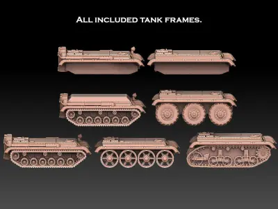 Tank Frames 3D print model