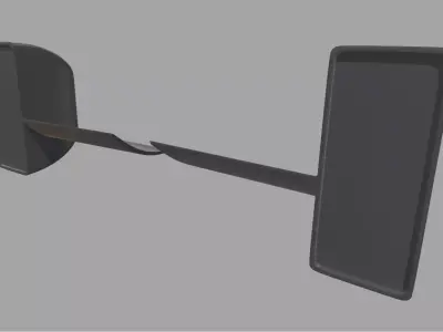 Car Mirror Toyota Yaris GR WRC 2022 Low-poly 3D model