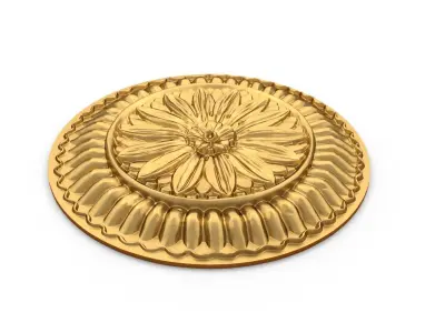 Classic carved decor ornament 394 3D model