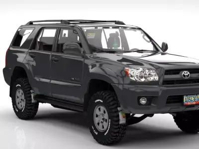 TOYOTA 4RUNNER 2010 SR5  Low-poly 3D model