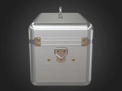 First Aid Kit Metal Box Low-poly 3D model