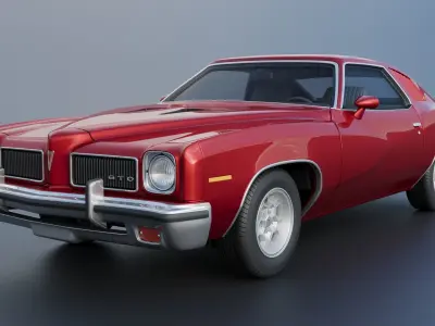 Pontiac GTO 1973 3D print model