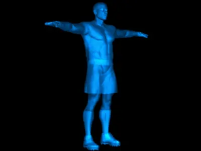 African Football Soccer GoalKeeper 3D model