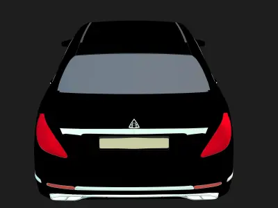 Black Realistic Car 3D model