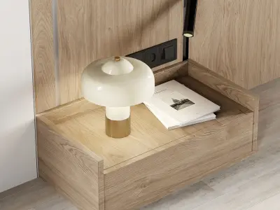 Headboard Wall Panel Composition 04 3D model