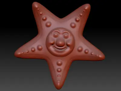 Happy Baby starfish Pendant Necklace Charm Bracelet Jewelry 3D print model