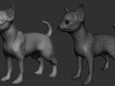 Chihuahua Dog  3D model
