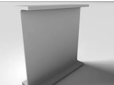 Metal Beam HEA 3D model