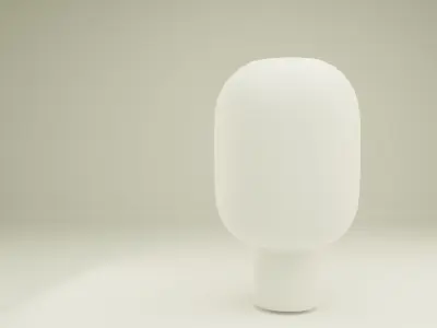 Decorative Sanded Glass Vase Low-poly 3D model