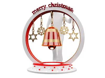 Christmas Gift Event Stand a344 3D model