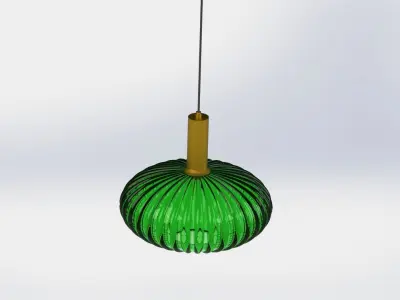 Glass Pendant Light Model A 3D model