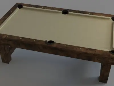 Game Room Billiard Table 3D model