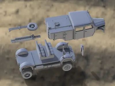  fire engine 3D print model