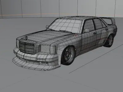 mercedes benz widebodykit 3D model