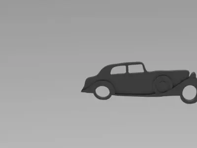 Keychain 3D Print Model car Free 3D print model