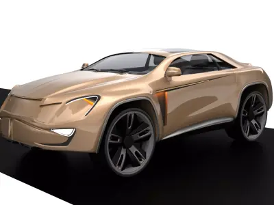Cross-over coupe 3D model