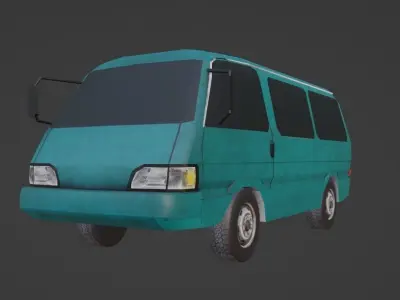 Kia Besta  Low-poly 3D model