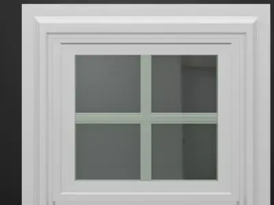Adjustable Foldable PVC Window 3D model